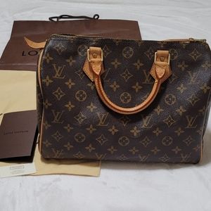 Authentic Louis Vuitton Speedy 30 Monogram Bag